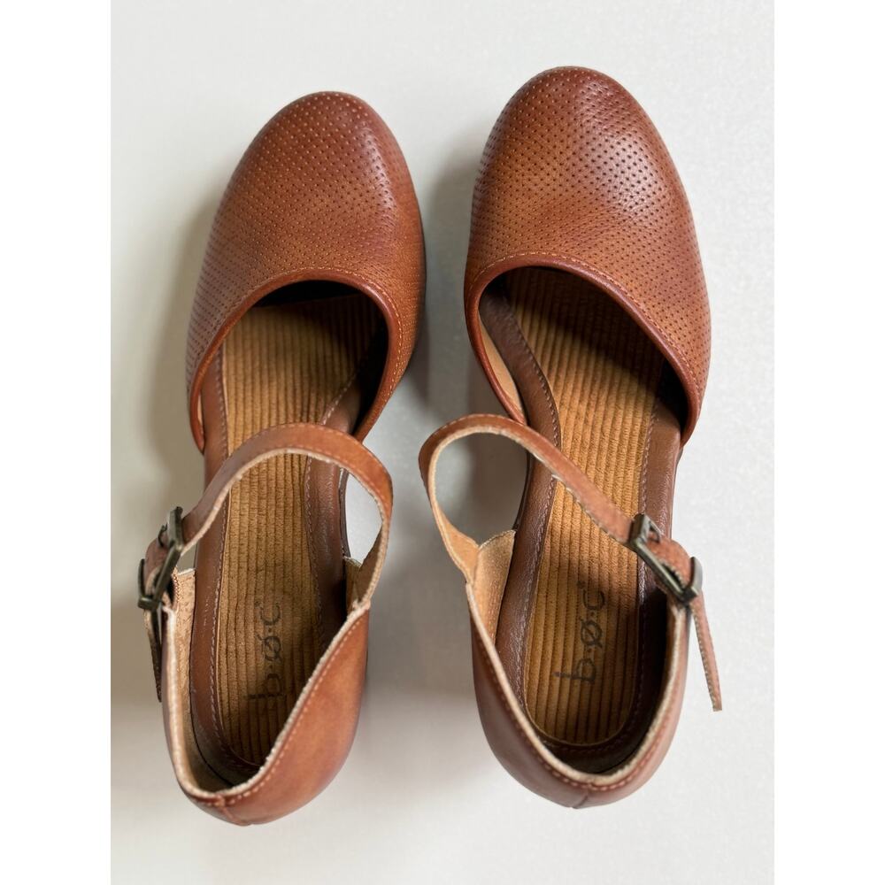 B.O.C Born Women's Tan Concept Gia Platform Clog Retro 1970s Shoes Size 8 - Picture 2 of 11